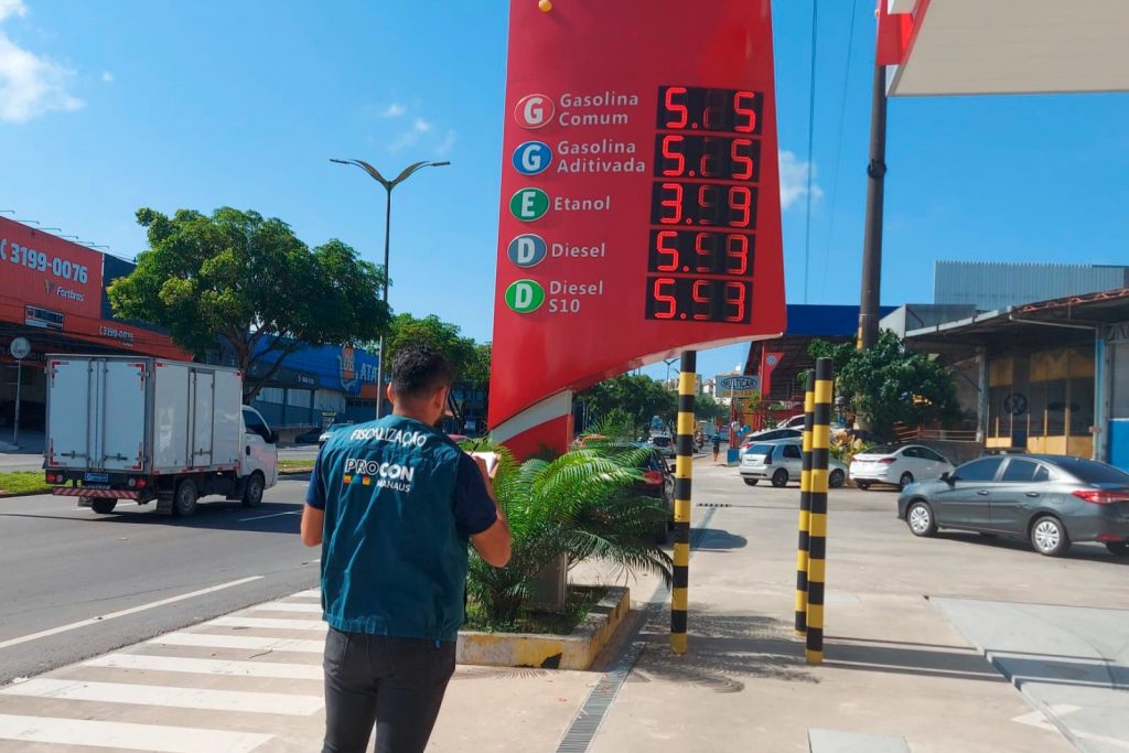 Gasolina mais barata em Manaus é vendida a R$ 5,18, diz Procon