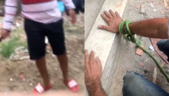 URGENTE: veja momento que traficante da Compensa decepa dedos de ladrão em Manaus; cenas fortes –