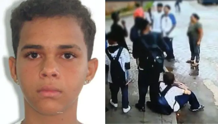 VÍDEO: Aluno de 14 anos é morto e dois adolescentes gravemente feridos na porta de escola