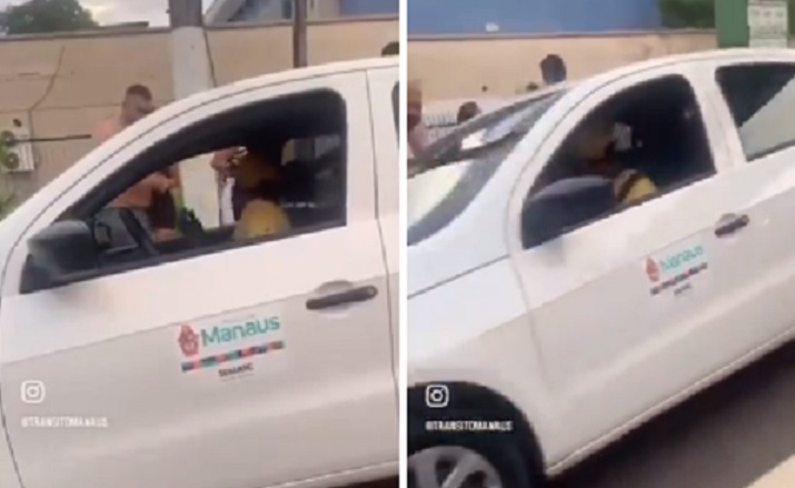 Vídeo: motorista da Semasc é demitido após ser flagrado deixando foliões em festa de Carnaval em Manaus