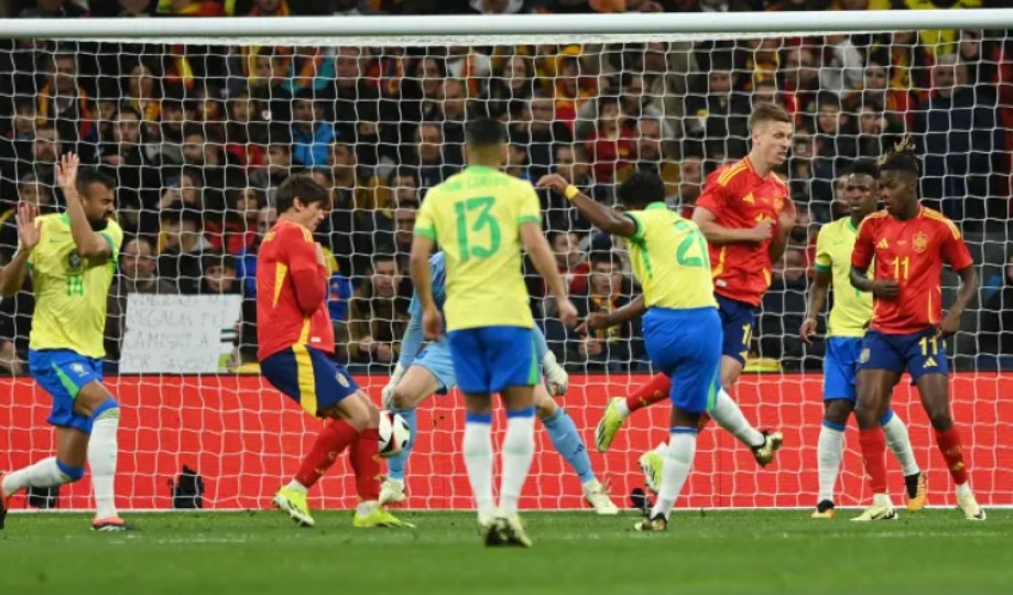 Seleção Brasileira empata com Espanha em jogo amistoso no Santiago Bernabéu