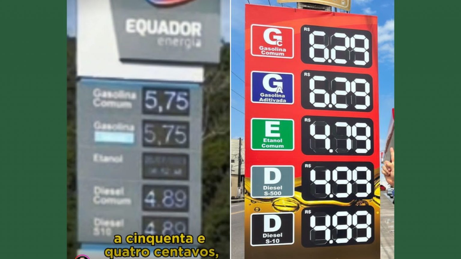 Preço da gasolina volta a subir para R$ 6,29 em postos de Manaus
