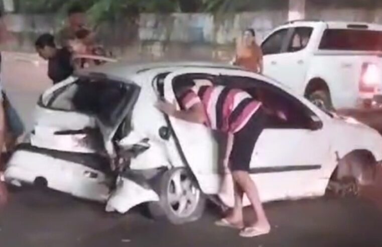 Cinco pessoas ficam feridas durante acidente de trânsito na Ponta Negra em Manaus