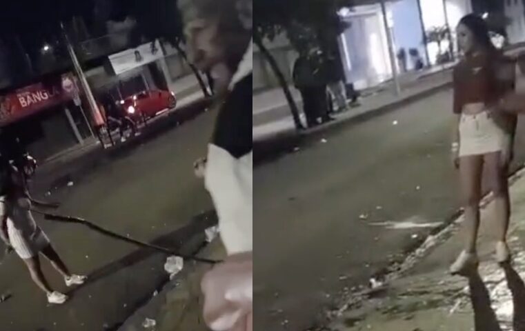 Novinha não imaginava o perigo de fazer b4rraco no meio da rua; veja vídeo