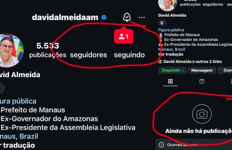 Ataque hacker retira conta do Instagram de David Almeida do ar após anunciar plano de governo