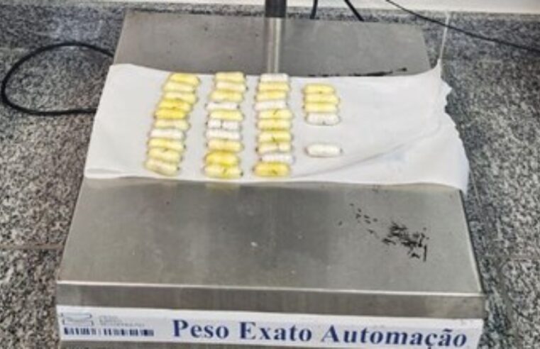 Mulher de Manaus é presa no RJ ao tentar transportar cocaína para Paris; ela engoliu várias cápsulas