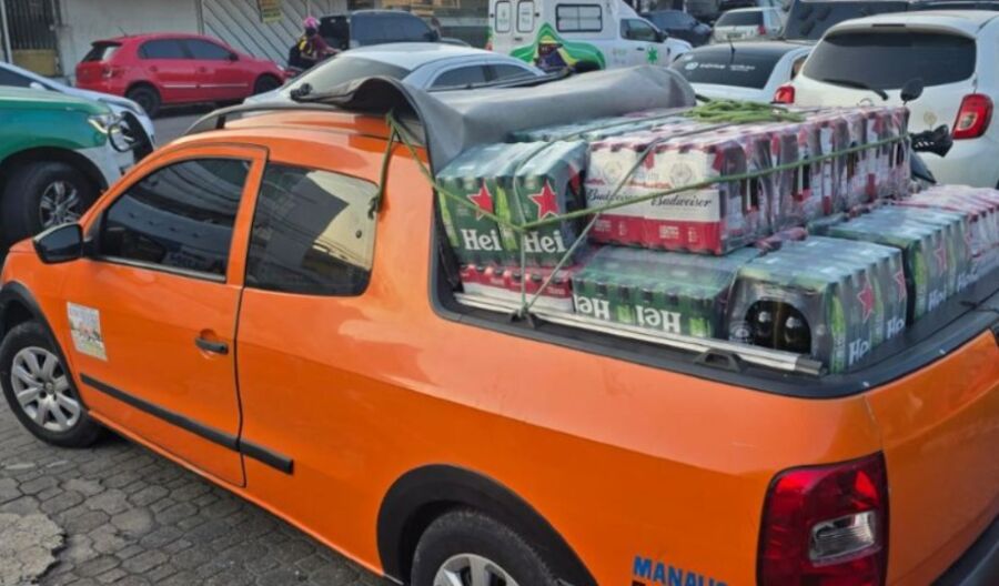 Funcionários são presos sob suspeita de roubar R$ 4 mil em cervejas de mercado em Manaus