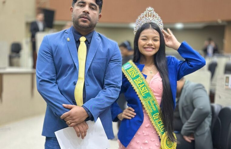 Vereador Dione Carvalho homenageia à Miss Brasil Beleza Brasileira 2024