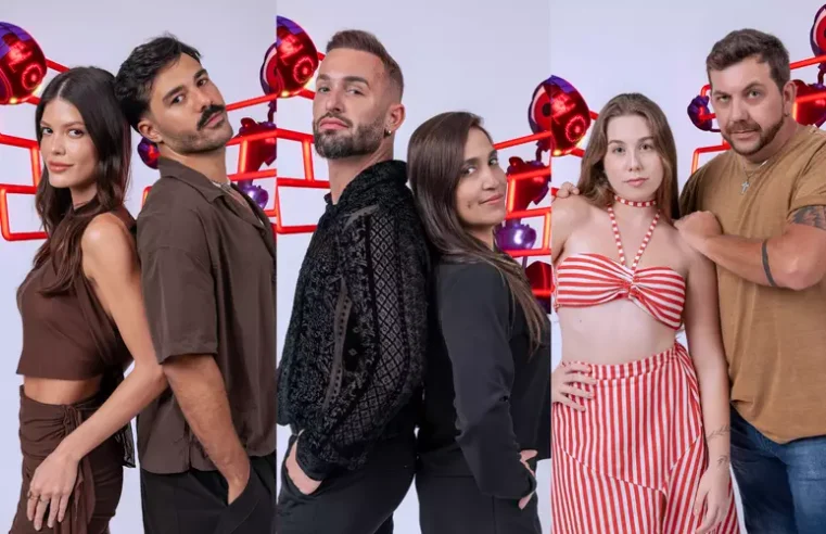 Duplas Edy e Raissa, Victória e Mateus e irmãos Hypólito estão no paredão do BBB25