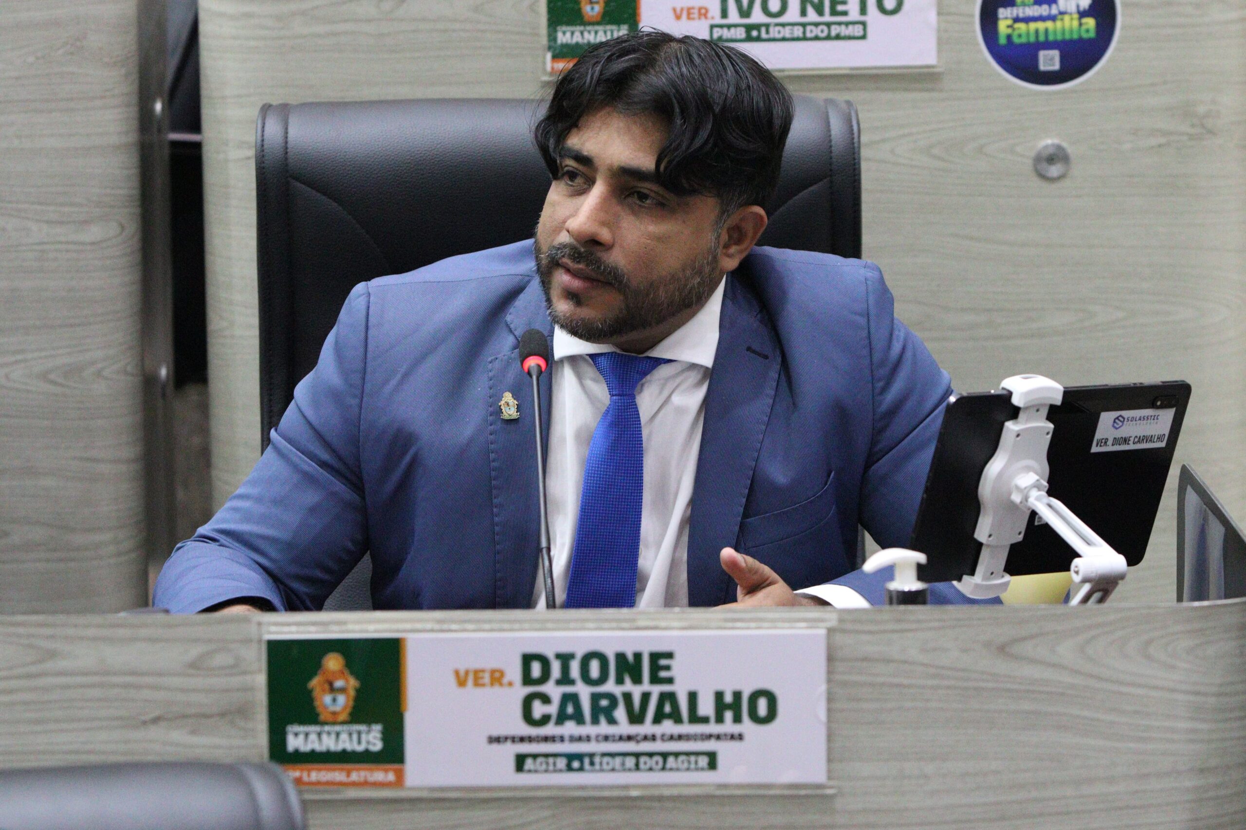 Vereador Dione Carvalho denuncia invasões irregulares e cobra providências na Câmara Municipal