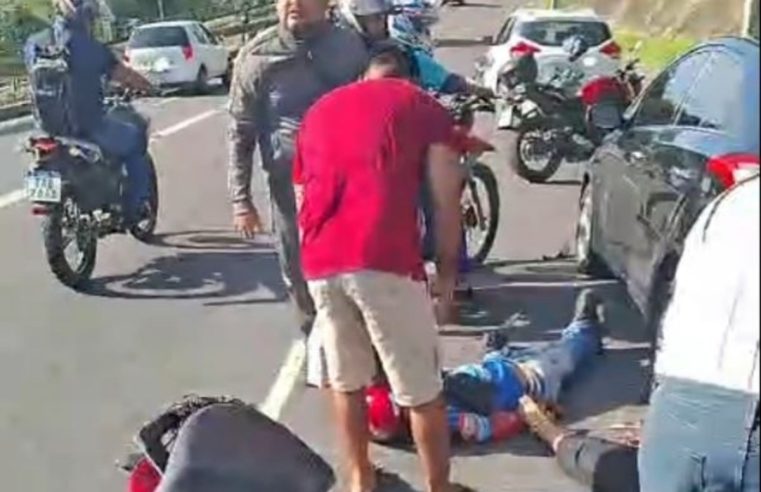 Homem morre após ser arremessado de moto e ter fígado dilacerado em acidente em Manaus