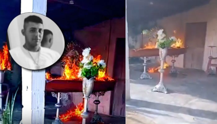 VÍDEO: Facção invade velório e toca fogo em cadáver de rival