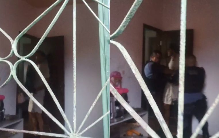 Noiado que ameaçava matar a própria mãe faz escândalo ao ser preso pela PM em Manaus; veja vídeo