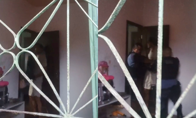 Noiado que ameaçava matar a própria mãe faz escândalo ao ser preso pela PM em Manaus; veja vídeo