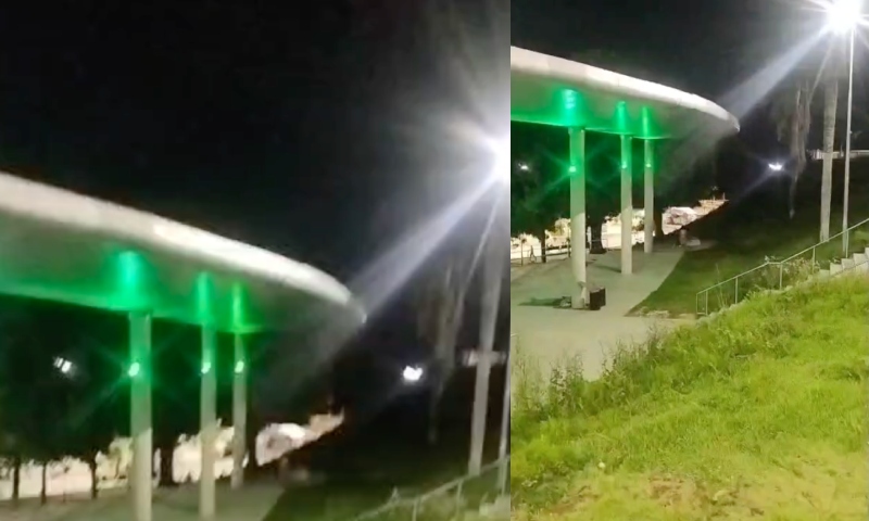 “Quê isso, jovens?”: casal sem vergonha transforma anfiteatro da Ponta Negra em motel; veja vídeo