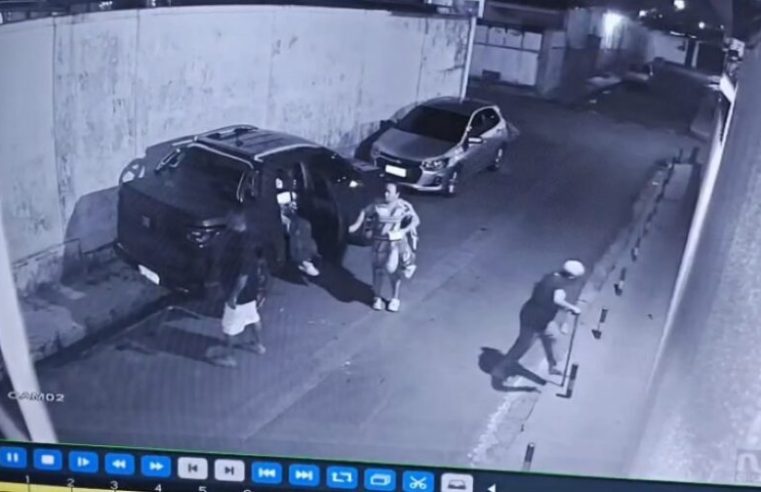 Assaltante é espancado e detido por moradores após tentar roubar família no Japiim em Manaus