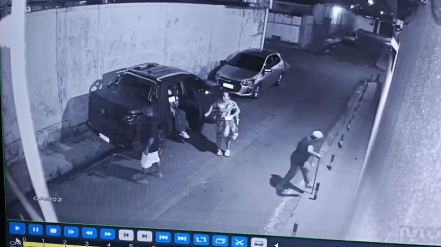 Assaltante é espancado e detido por moradores após tentar roubar família no Japiim em Manaus