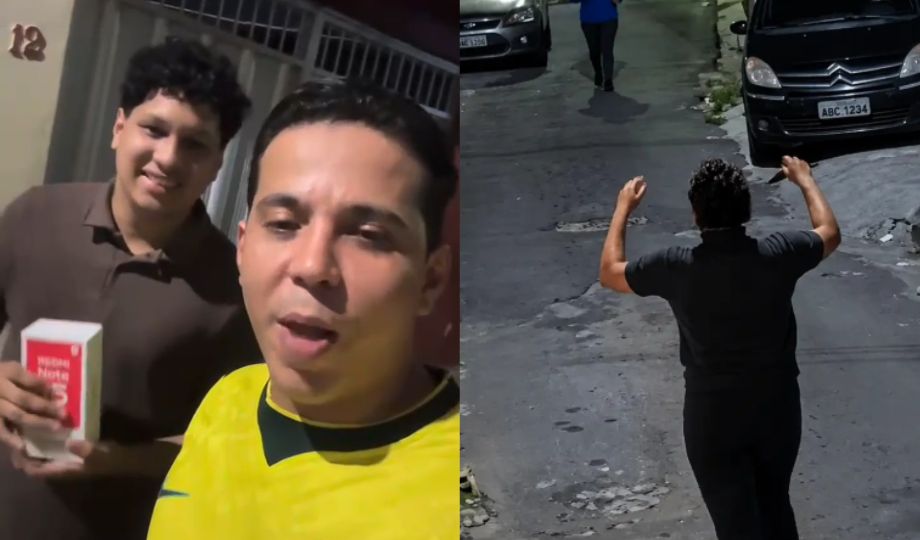 Jovem que implorou para não ter celular levado por assaltantes ganha aparelho novo após campanha solidária em Manaus