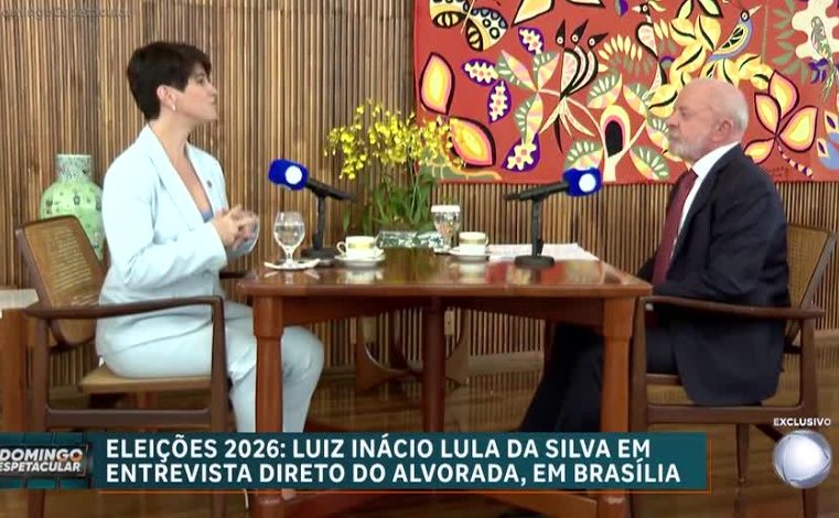 Entrevista com Lula deixa Domingo Espetacular com segundo pior ibope do ano