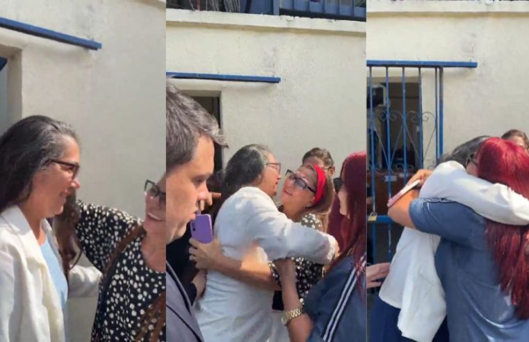 [Vídeo]: Mãe de Djidja Cardoso deixa prisão e passa a usar tornozeleira eletrônica em Manaus