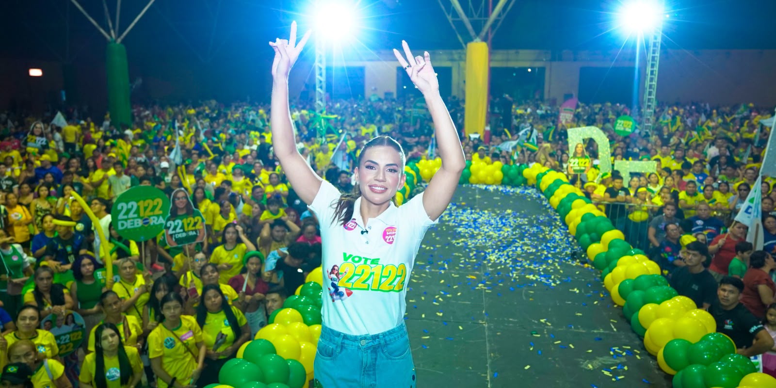 Débora Menezes reúne cerca de 21 mil pessoas na Grande Arrancada do 22122 em Manaus